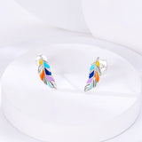 925 Silver Shambhala Diamond Ball Earrings Long Fringed Heart Shape