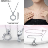 925 Silver Sunflower Necklace For Women Wedding Gift