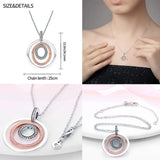 925 Silver Sunflower Necklace For Women Wedding Gift