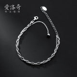 925 Sterling Silver Bead Bracelet Retro Tassel Hypoallergenic Jewelry