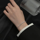 925 Sterling Silver Bead Bracelet Retro Tassel Hypoallergenic Jewelry