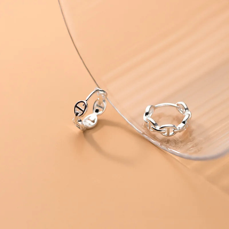 Minimalist Geometric Hoops Earrings for Women