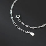 925 Silver Infinity Chain Bracelet Hollow Pattern Fine Jewelry