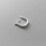 925 Silver U-shaped Clip Earrings Geometric Ear Clips