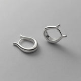 925 Silver U-shaped Clip Earrings Geometric Ear Clips