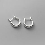 925 Silver U-shaped Clip Earrings Geometric Ear Clips