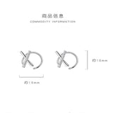 925 Sterling Silver Spiral Earrings Minimalist Ear Cuff Wrap Earring