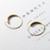 925 Sterling Silver Spiral Hoop Earrings Glossy Circle Earring for Women