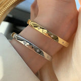 925 Silver Zirconia Star Cuff Bangles Wedding Jewelry
