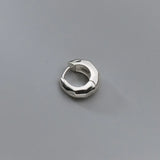 925 Sterling Silver Small Hoop Earrings Smooth Cut Hypoallergenic Jewelry