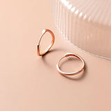 925 Silver Wave Round Charm Hoop Earrings Women S925 Jewelry