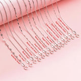 925 Silver Snake Bone Chain Necklace 18k Rose DIY Jewelry Findings