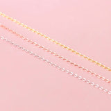925 Silver Snake Bone Chain Necklace 18k Rose DIY Jewelry Findings
