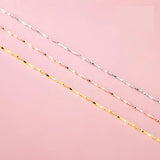 925 Silver Snake Bone Chain Necklace 18k Rose DIY Jewelry Findings