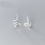 925 Silver Snake Ear Cuff Wrap Earrings Non-Pierced Cartilage