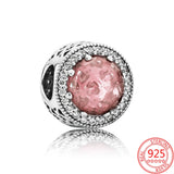 925 Silver Crystal Bead Charm for Bracelet DIY Jewelry