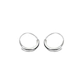 925 Silver Spiral Hoop Earrings Geometric Circle Jewelry Women