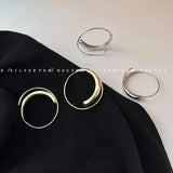 925 Silver Spiral Hoop Earrings Geometric Circle Jewelry Women
