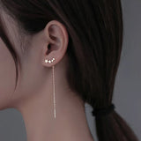 925 Silver Star Earrings Ear Studs for Women Wedding Party