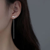 925 Silver Star Earrings Ear Studs for Women Wedding Party