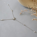 925 Silver Sun Flower Pendant Necklace Zircon Chain Bijoux Jewelry Gift