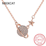 925 Sterling Silver Universe Star Necklace Mother's Gift
