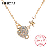 925 Sterling Silver Universe Star Necklace Mother's Gift