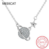 925 Sterling Silver Universe Star Necklace Mother's Gift