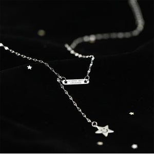 925 Silver Star Charm Pendant Necklace