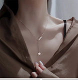925 Silver Star Charm Pendant Necklace