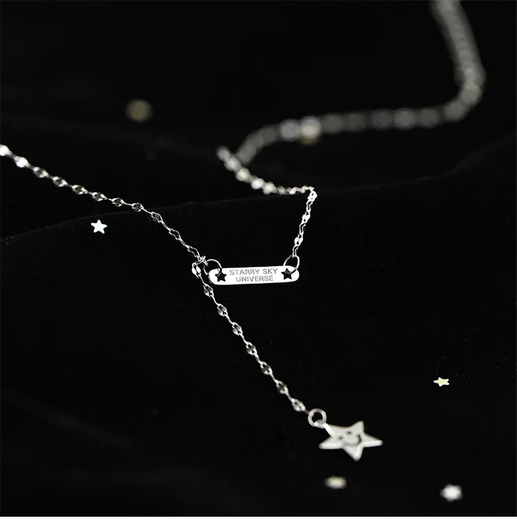 925 Silver Star Charm Pendant Necklace