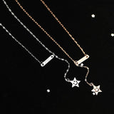 925 Silver Star Charm Pendant Necklace