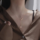 925 Silver Star Charm Pendant Necklace