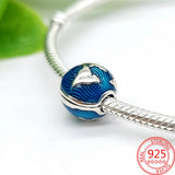 925 Silver Travel Plane Car Passport Camera Charm Bracelet Jewelry Gift