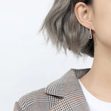 925 Silver Triangle Stud Earrings for Women Girls