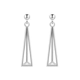 925 Silver Triangle Stud Earrings for Women Girls