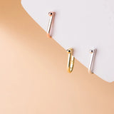 925 Silver U Shape Stud Earrings Hypoallergenic Jewelry
