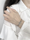 925 Silver Vintage Angle Wings Crown Chain Bracelets Women Birthday