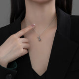 925 Silver Vintage Bunny Rabbit Pendant Necklace Retro Animal Jewelry