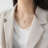 Water Drop Pendant Necklace 925 Sterling Silver Women's Chain Jewelry