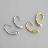 925 Sterling Silver Water Drop Stud Earrings For Women