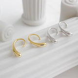 925 Sterling Silver Water Drop Stud Earrings For Women