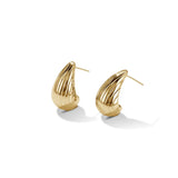 925 Silver Teardrop Stud Earrings Women Fine Jewelry