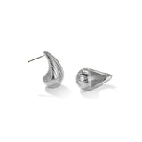 925 Silver Teardrop Stud Earrings Women Fine Jewelry