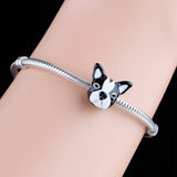 925 Silver Dog Bead Charm for Bracelet Necklace