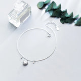 925 Silver Women's Anklet Rose Flower Foot Chain Bracelet