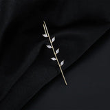 925 Silver Zircon Ear Cuff Wrap Earrings for Women