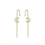 925 Silver Zircon Ear Cuff Wrap Earrings for Women