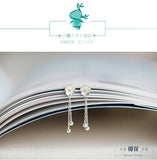 925 Sterling Silver Flower Earrings Statement Jewelry for Women