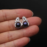 925 Silver Flower Pearl Earrings, Anniversary Gift